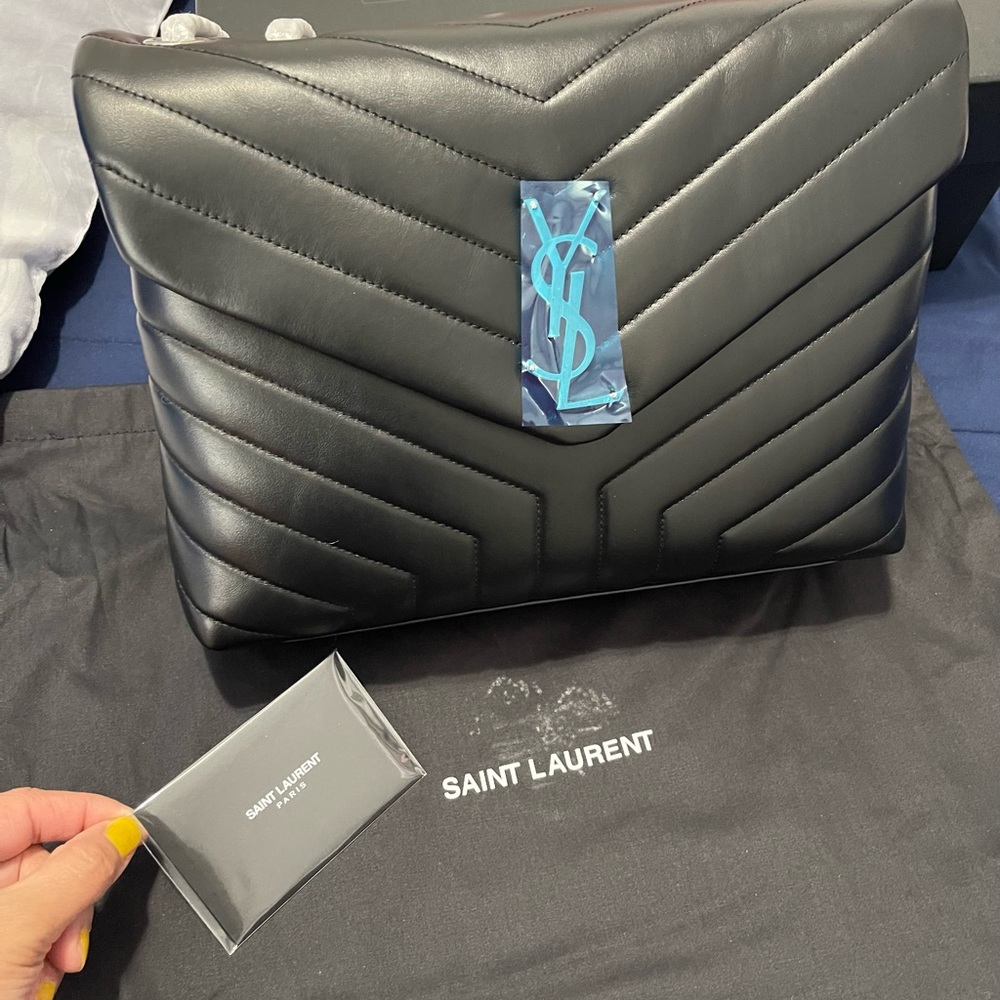 YSL Medium Loulou leather shoulder bag